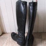 New Zips Handstitched into Long Riding Boots